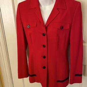 Escada vintage red suit. Beautifully tailored